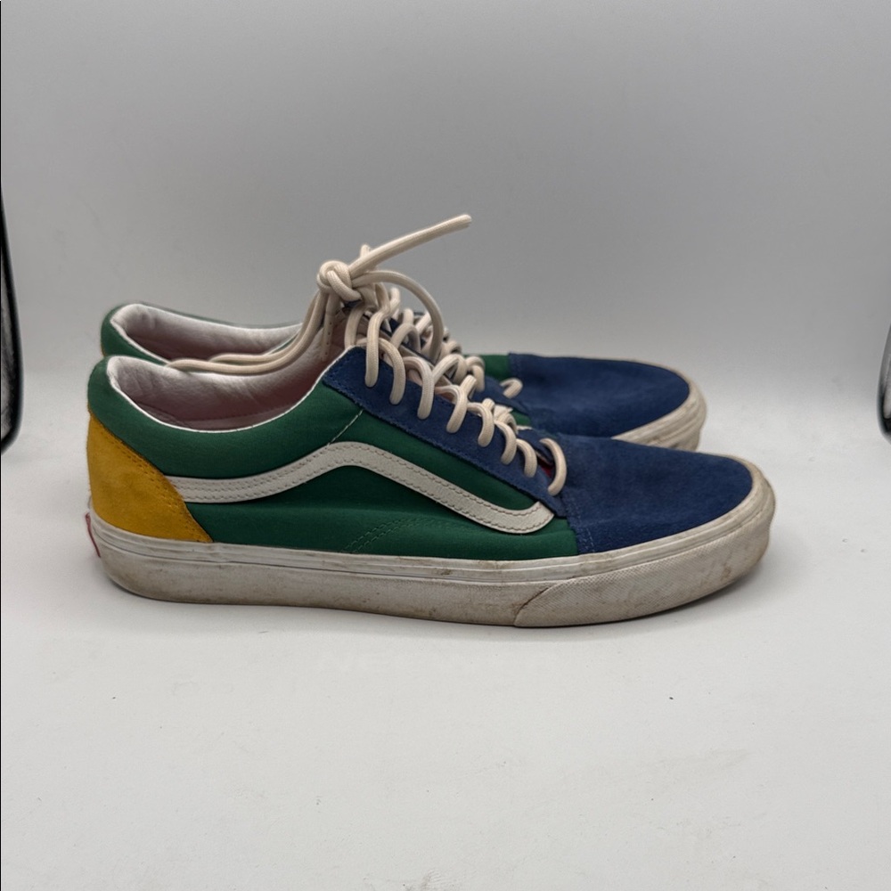 Vans OLD SKOOL YACHT CLUB Blue and Green Men's Sneakers S27 - Picture 1 of 7